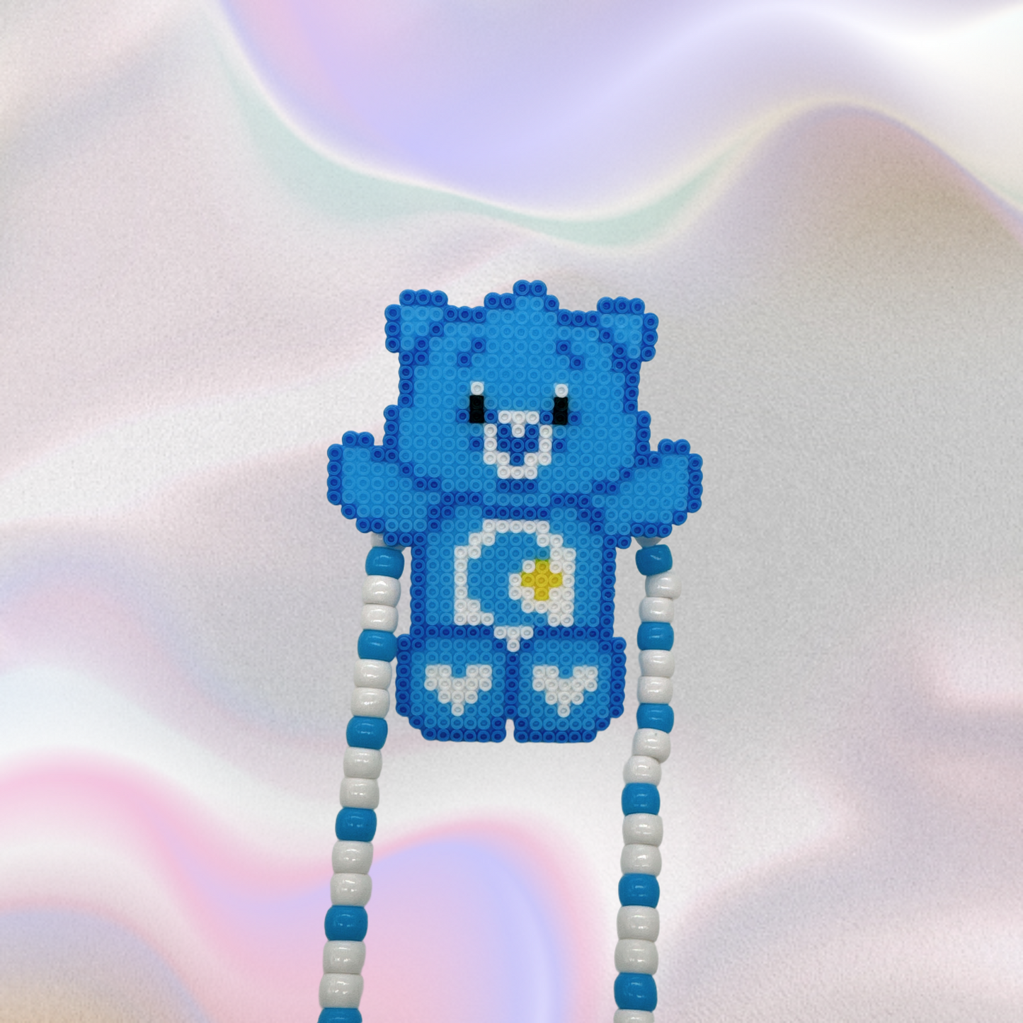 Carebear Perler Led Pacifier Necklace