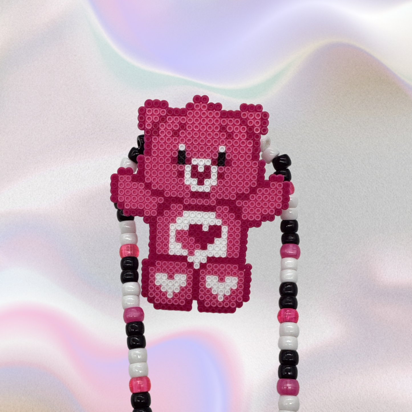Carebear Perler Led Pacifier Necklace