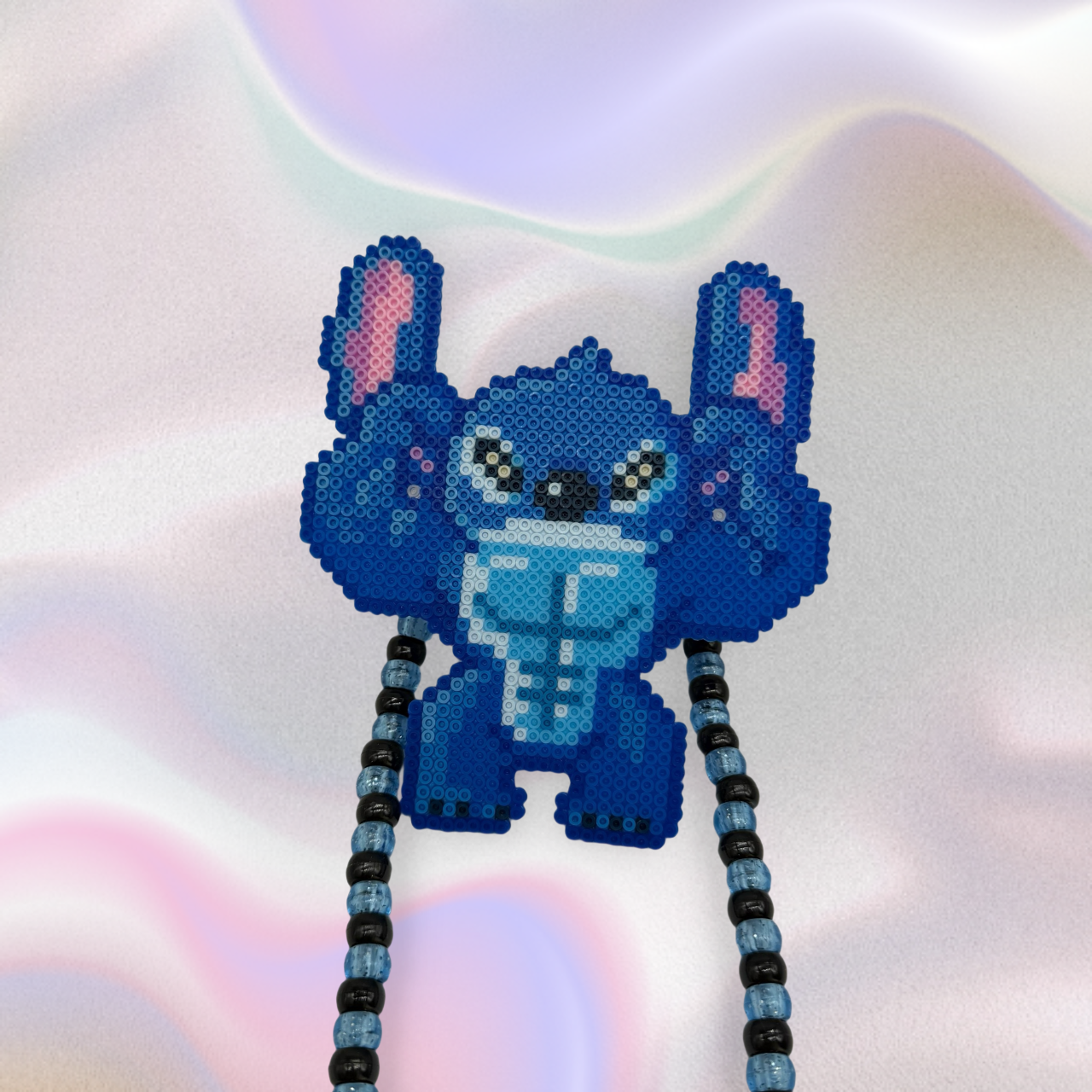 Stitch Perler Led Pacifier Necklace