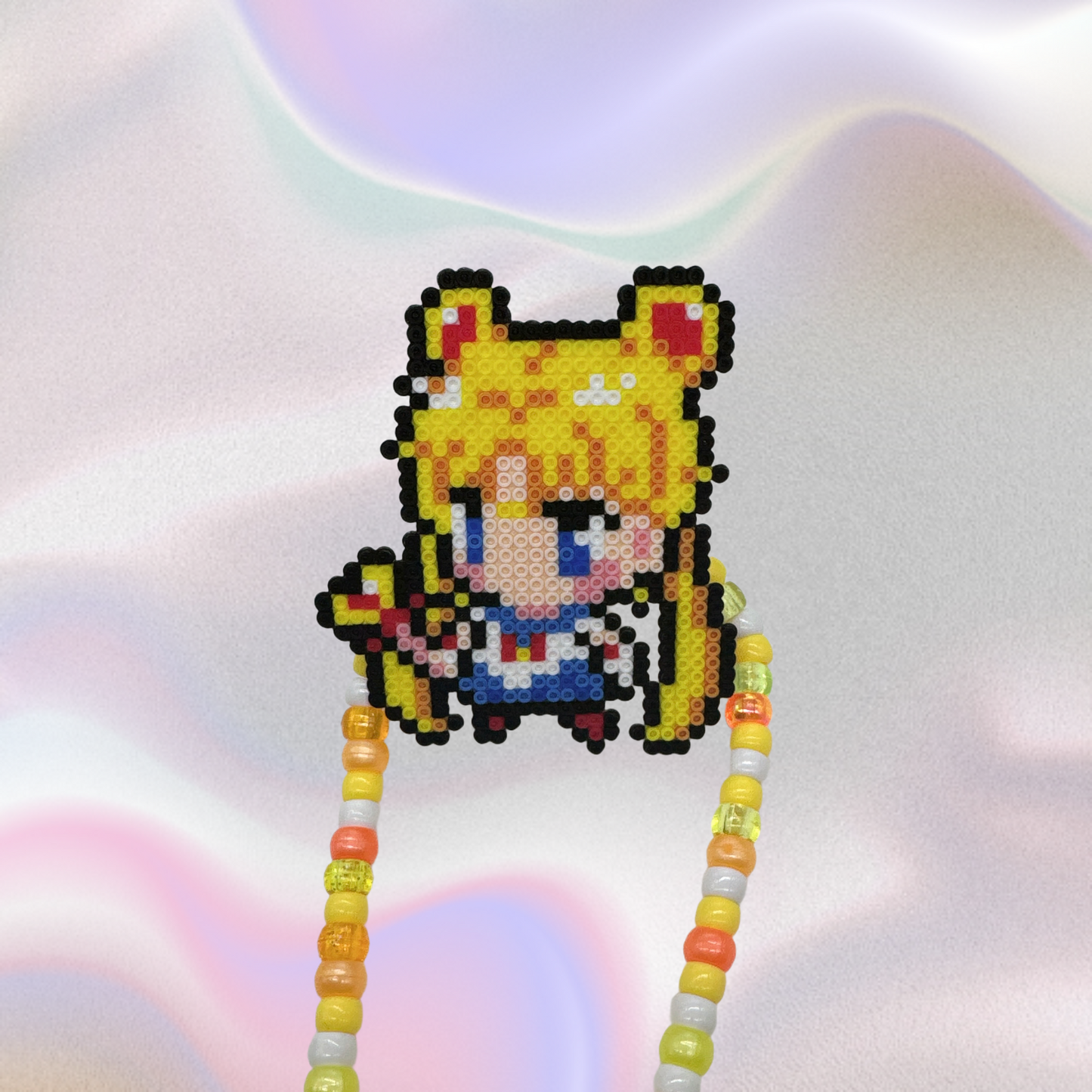 Sailor Moon Perler Led Pacifier Necklace