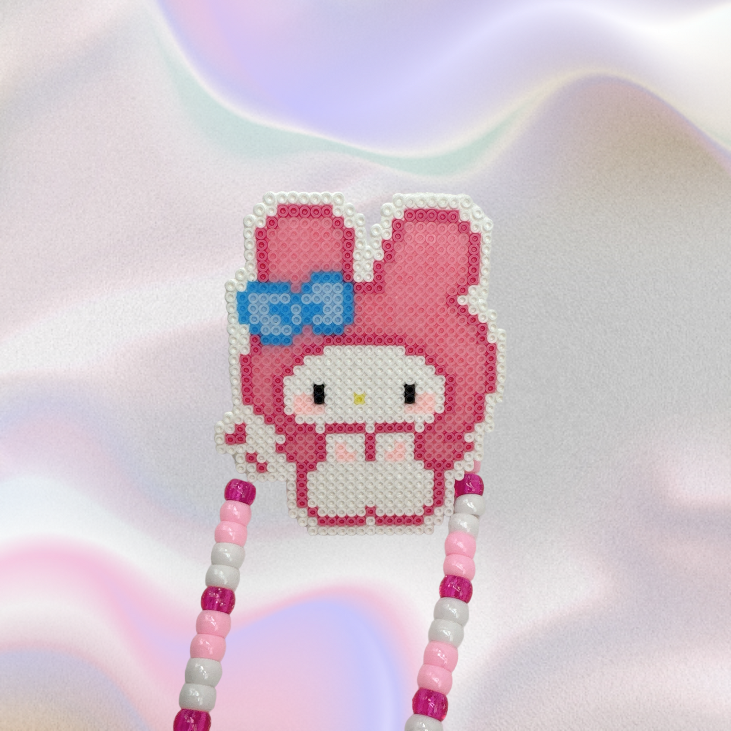 My Melody Perler Led Pacifier Necklace