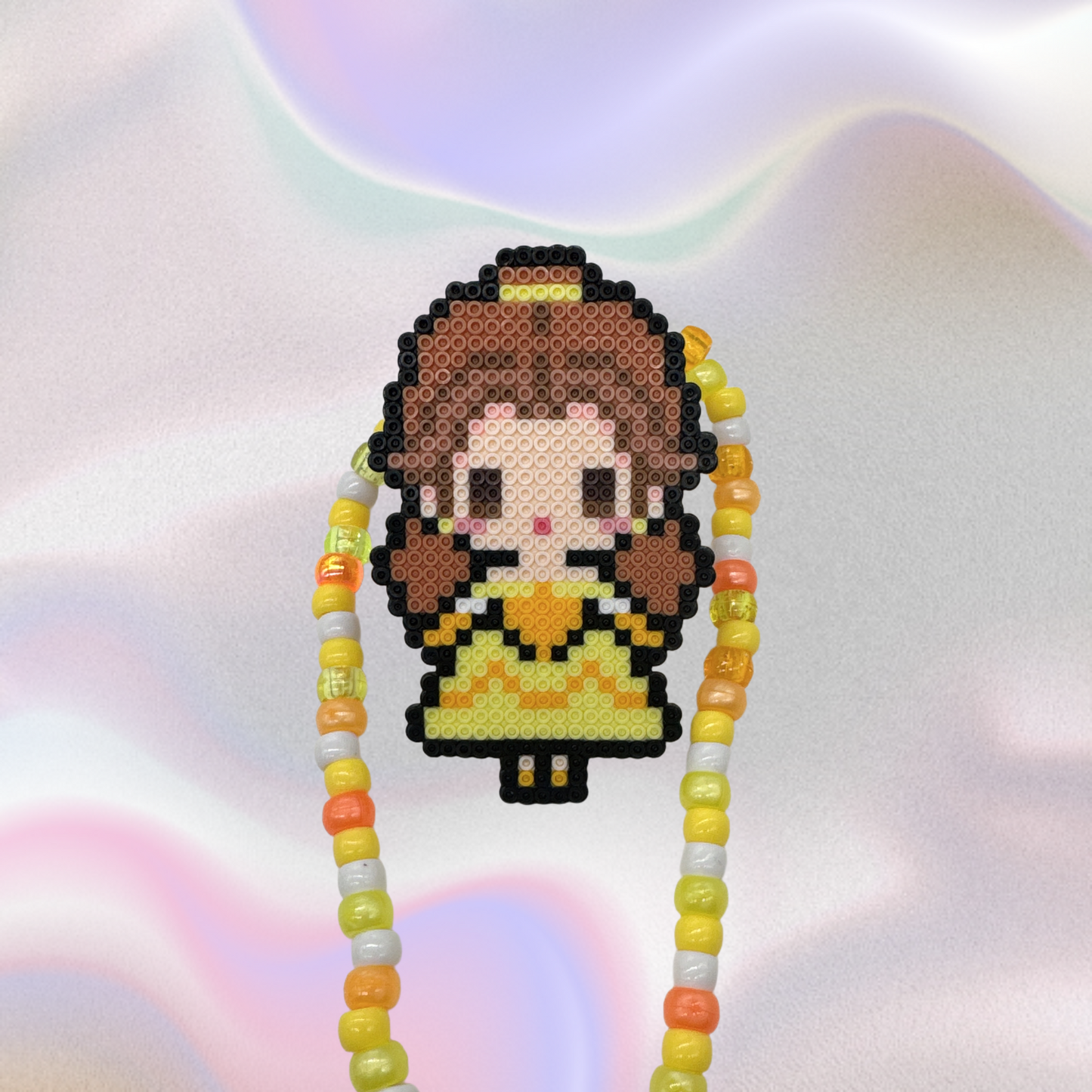 Beauty and the Beast Perler Led Pacifier Necklace