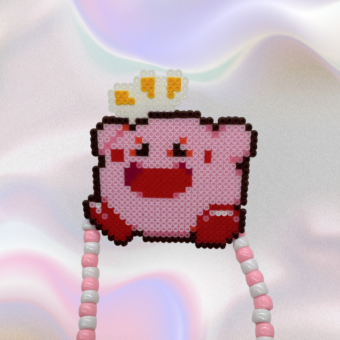 Kirby Perler Led Pacifier Necklace