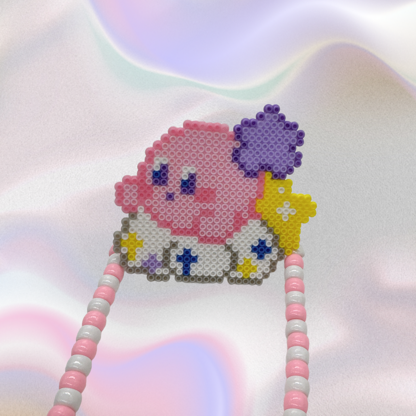 Kirby Perler Led Pacifier Necklace