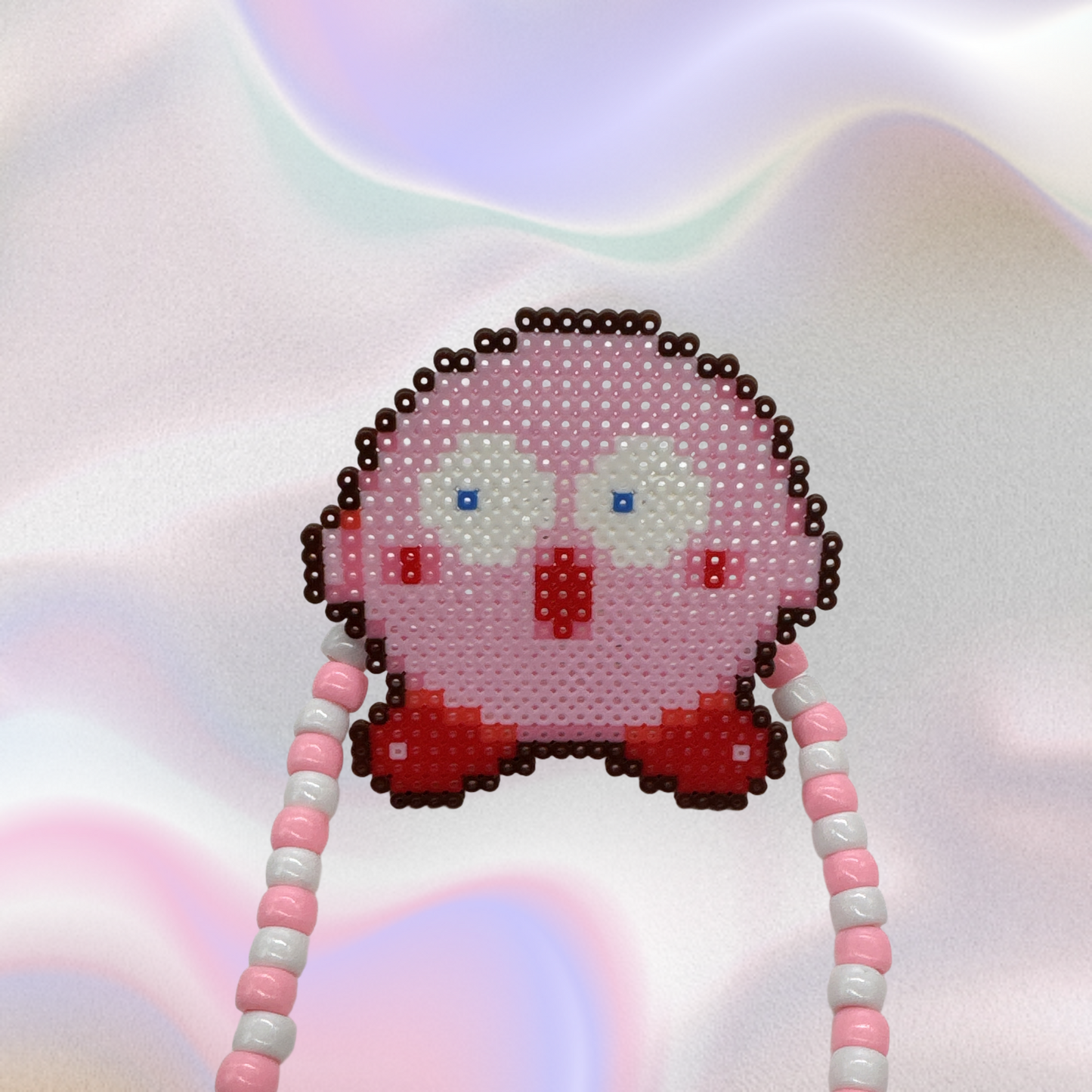 Kirby Perler Led Pacifier Necklace|Beaded Jewelry Rave Outfit EDM Festivals
