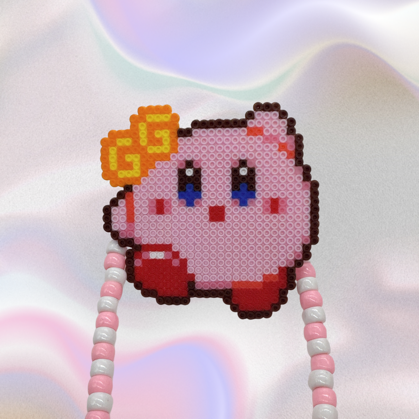 Kirby Perler Led Pacifier Necklace|Beaded Jewelry Rave Outfit EDM Festivals