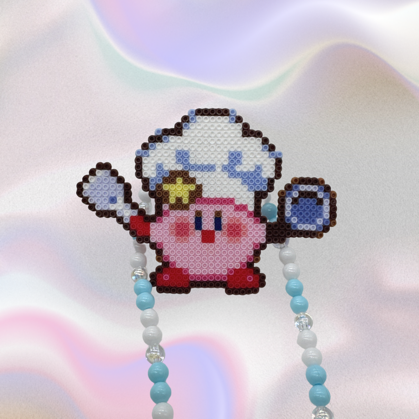 Kirby Perler Led Pacifier Necklace|Beaded Jewelry Rave Outfit EDM Festivals