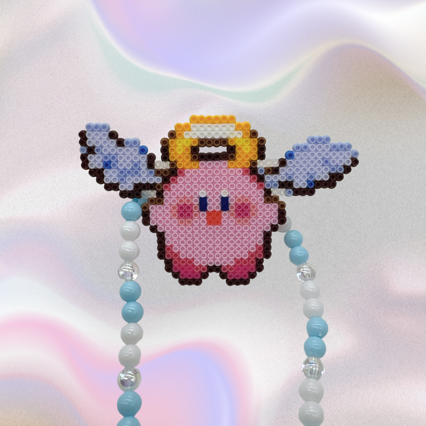 Kirby Perler Led Pacifier Necklace|Beaded Jewelry Rave Outfit EDM Festivals