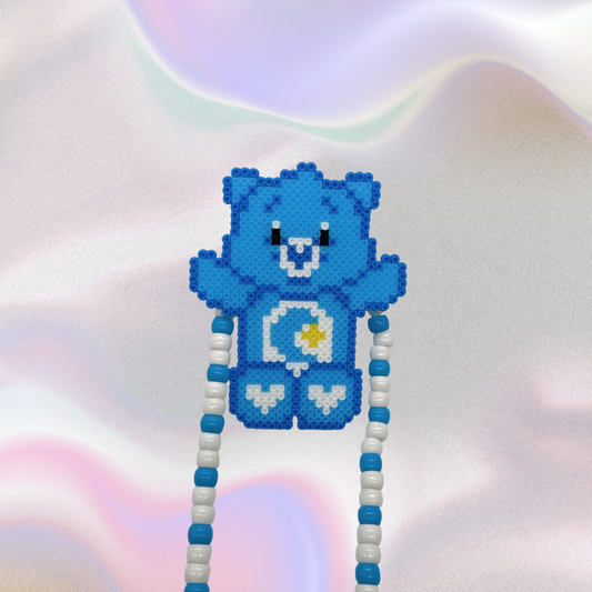 Carebear Perler Led Pacifier Necklace