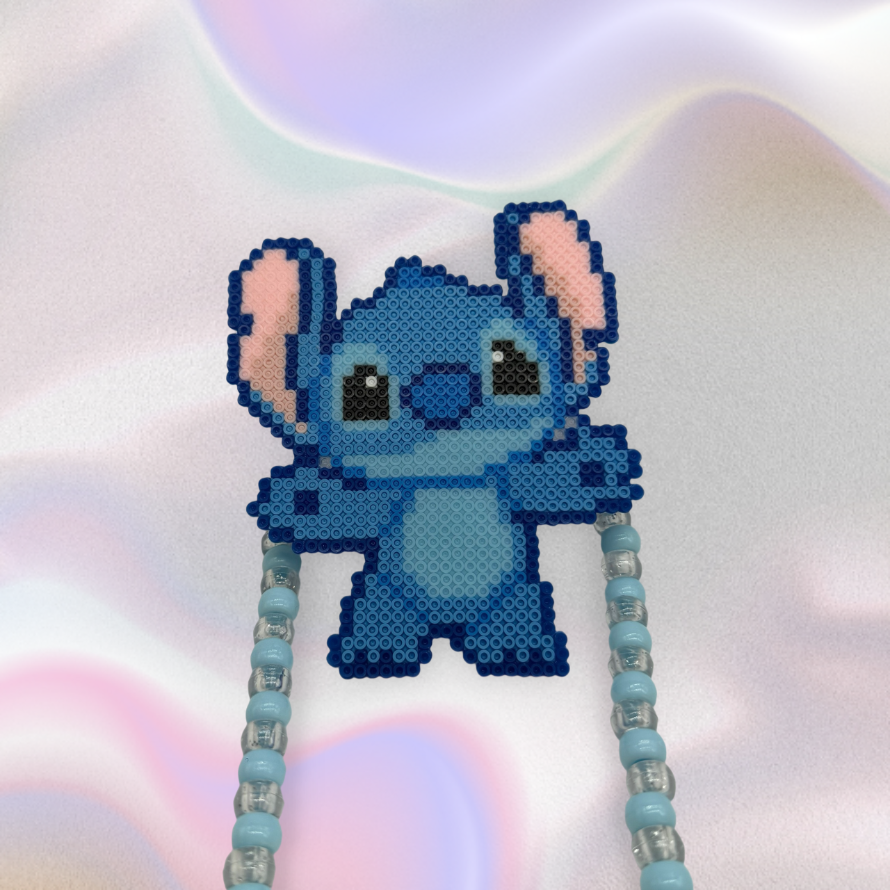 Stitch Perler Led Pacifier Necklace