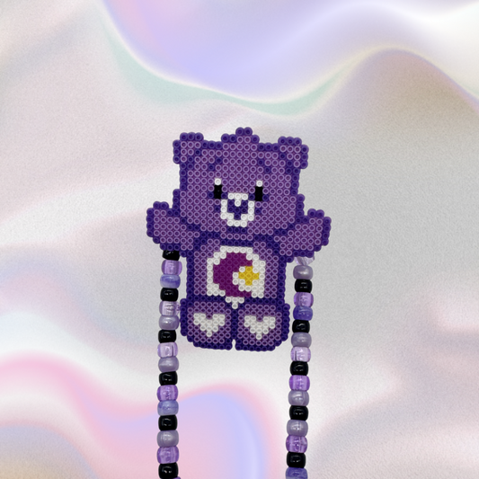 Carebear Perler Led Pacifier Necklace