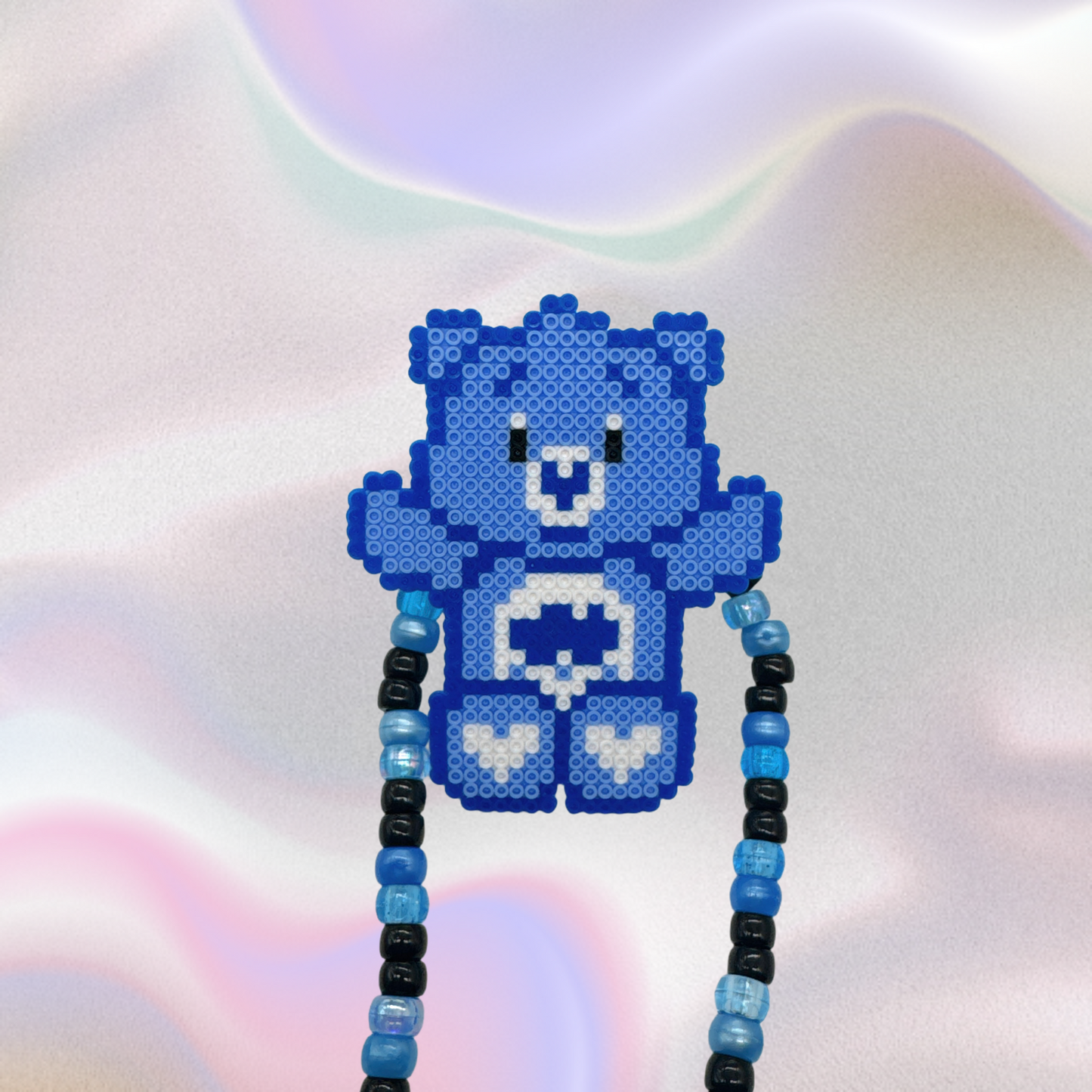 Carebear Perler Led Pacifier Necklace