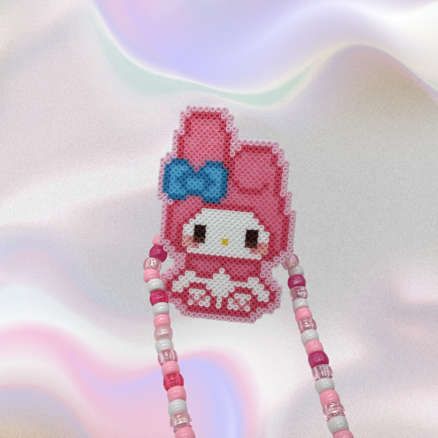 My Melody Perler Led Pacifier Necklace