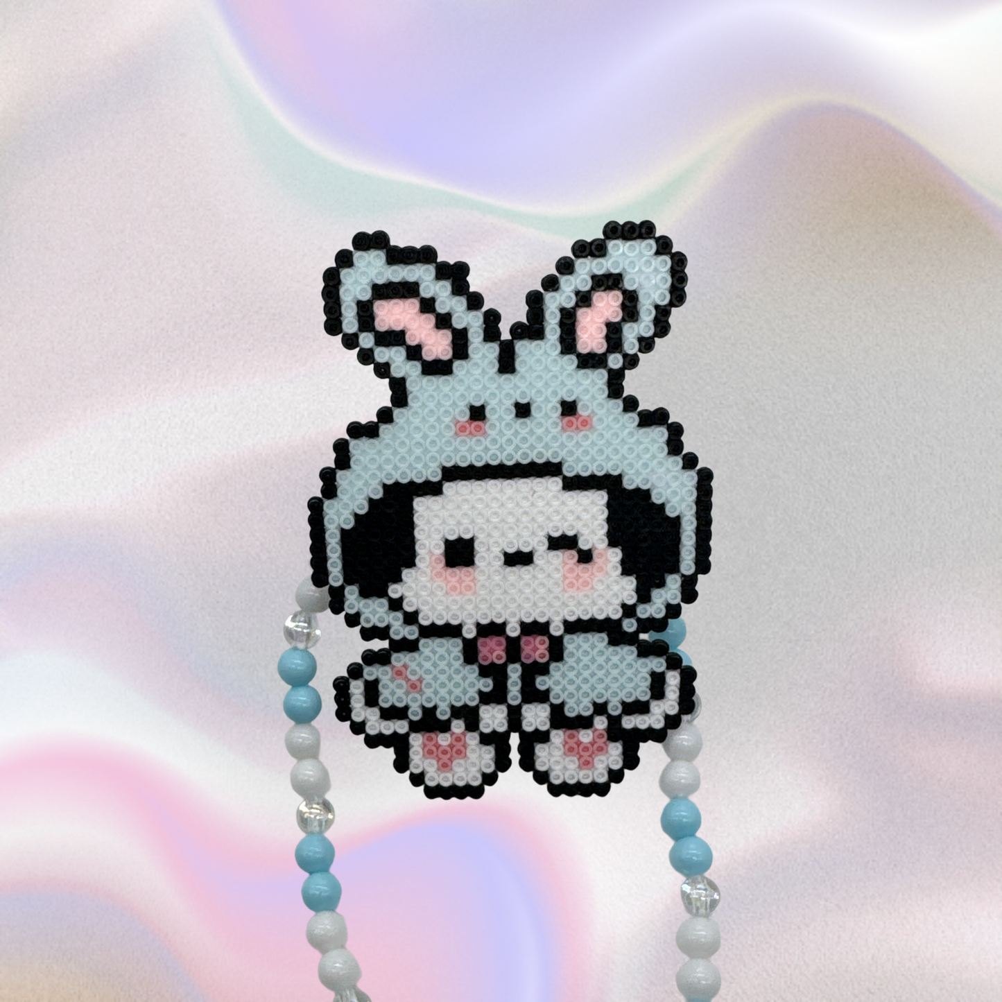 Pochacco Perler Led Pacifier Necklace