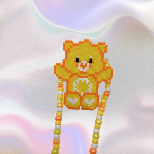 Carebear Perler Led Pacifier Necklace