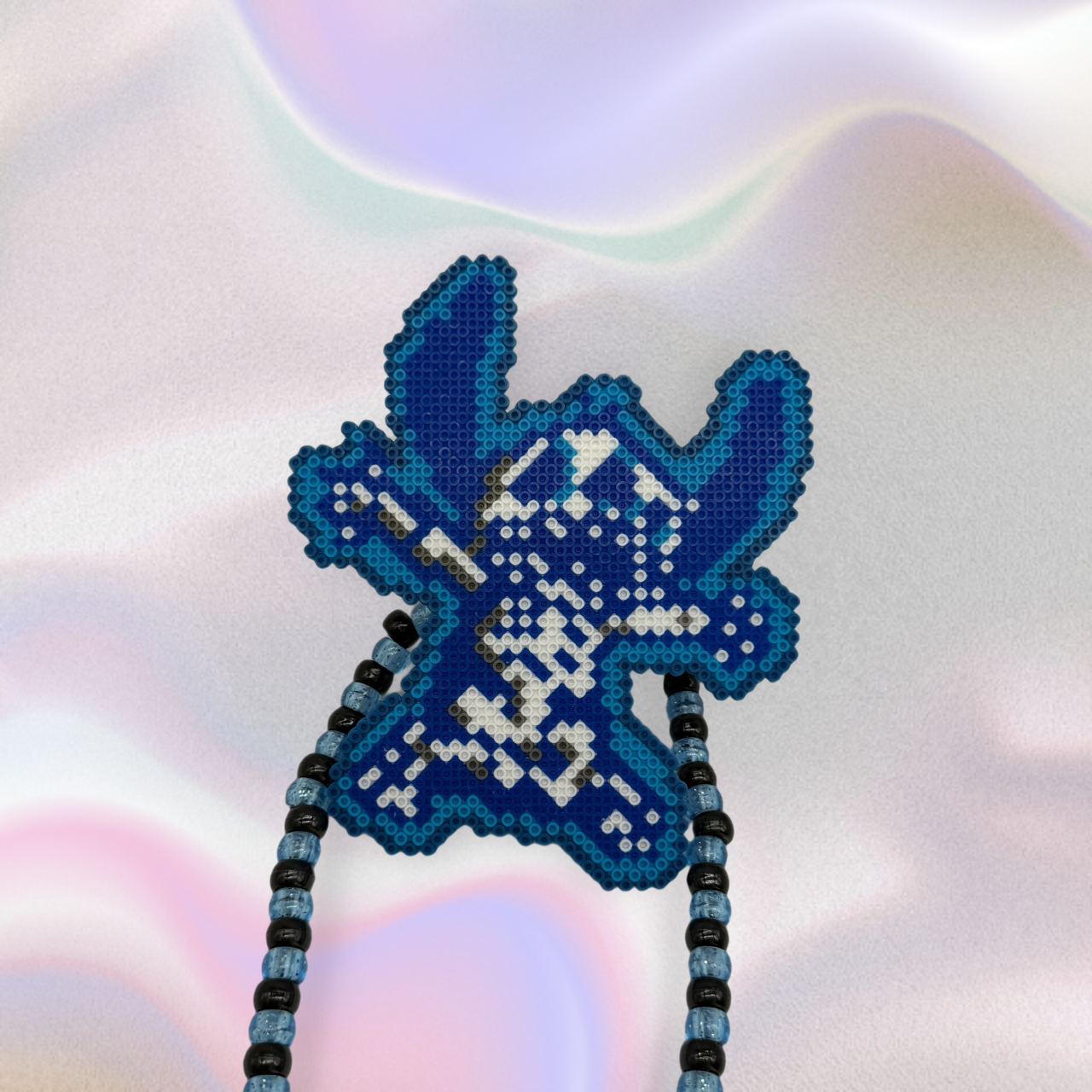 Stitch Perler Led Pacifier Necklace