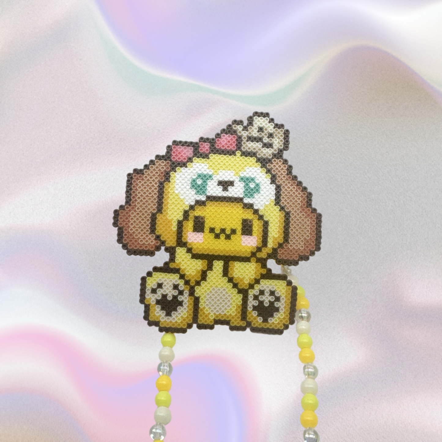 PomPom Perler Led Pacifier Necklace