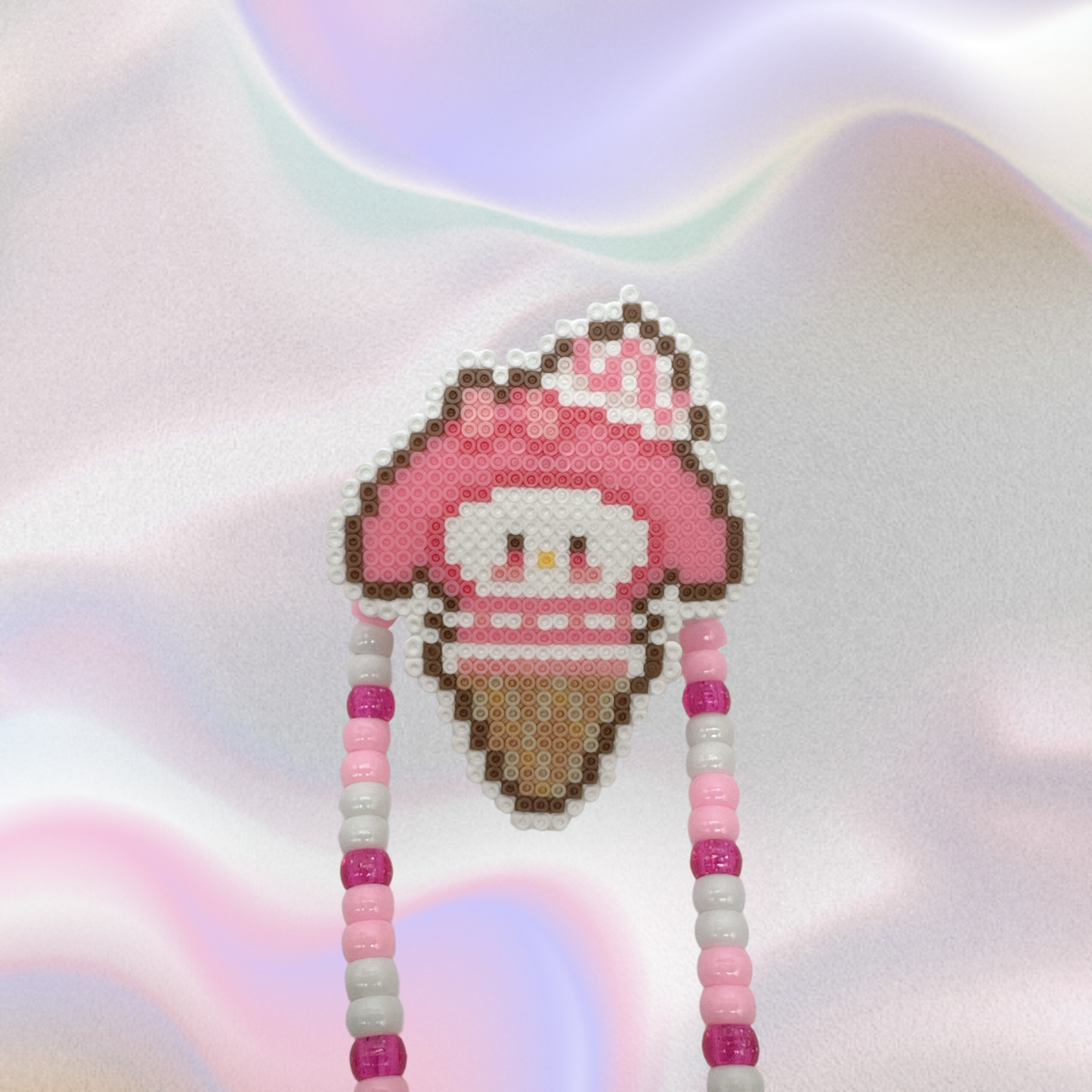 My melody Perler Led Pacifier Necklace