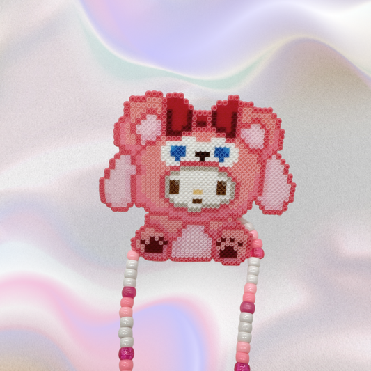 My melody Perler Led Pacifier Necklace