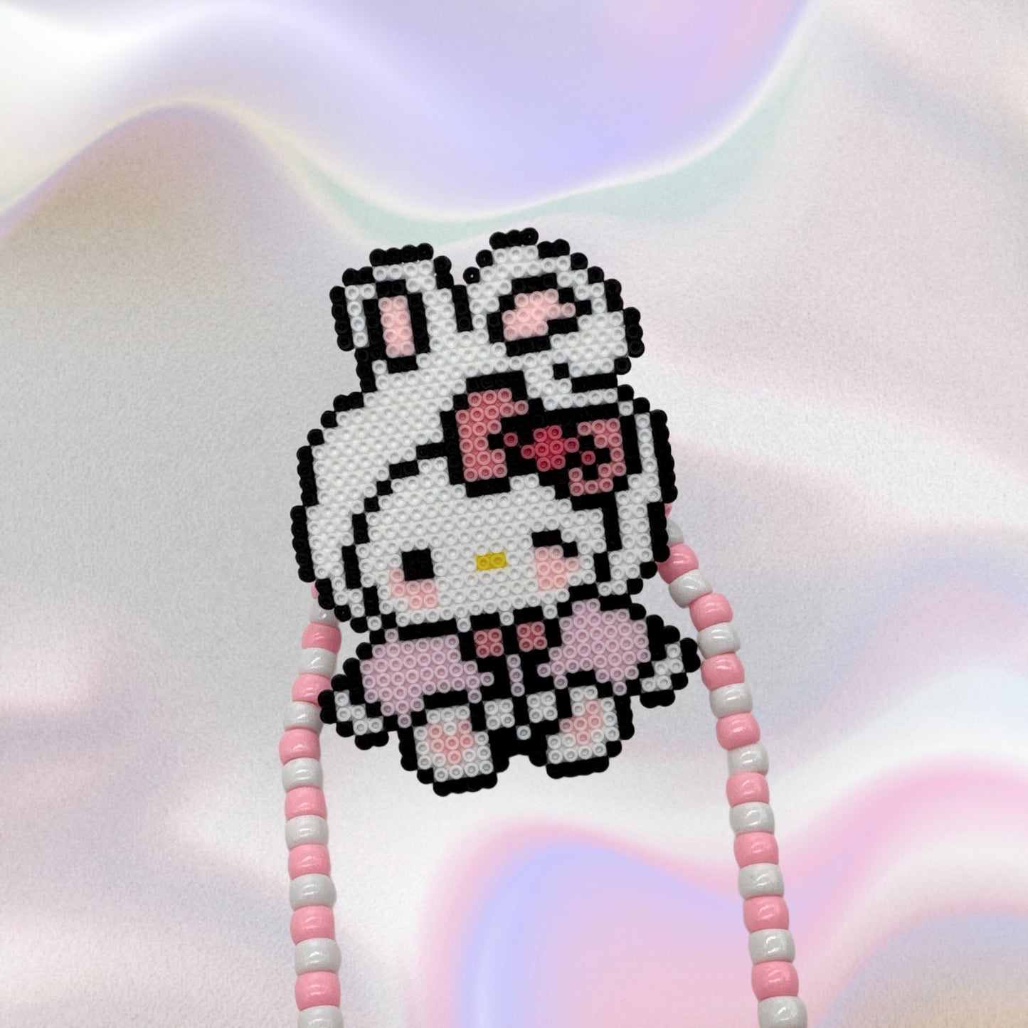 Hellokitty Perler Led Pacifier Necklace