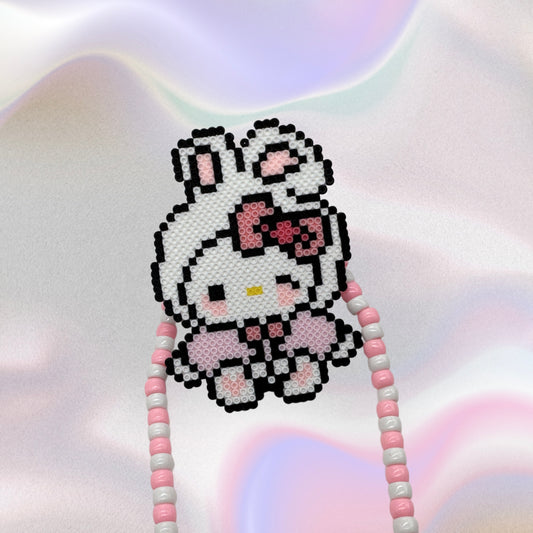 Hellokitty Perler Led Pacifier Necklace