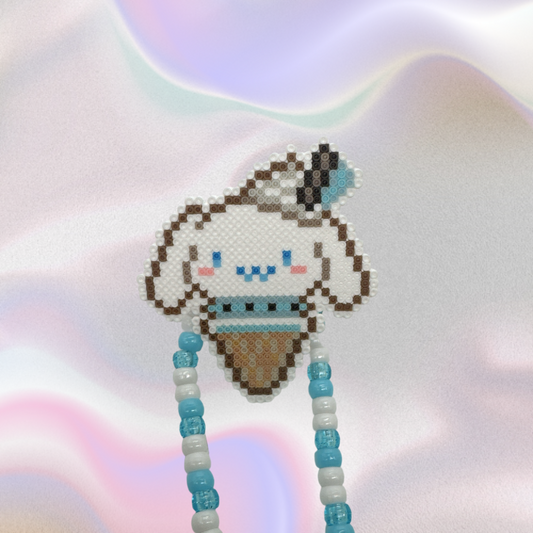 Cinnamoroll Perler Led Pacifier Necklace