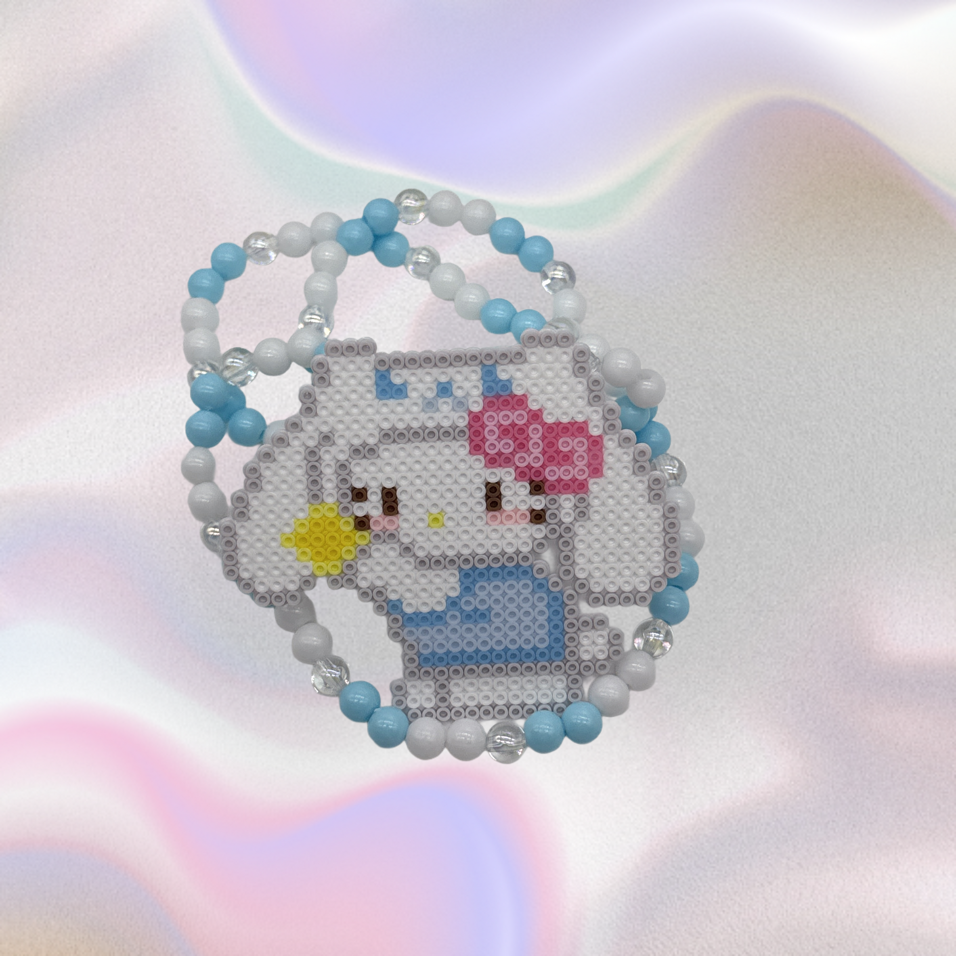  Hellokitty Perler Led Pacifier Necklace|Beaded Jewelry Rave Outfit EDM Festivals