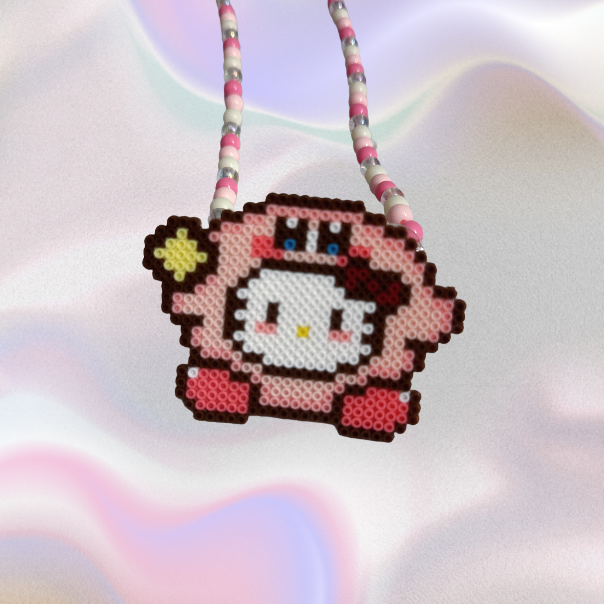  Hellokitty Perler Led Pacifier Necklace|Beaded Jewelry Rave Outfit EDM Festivals