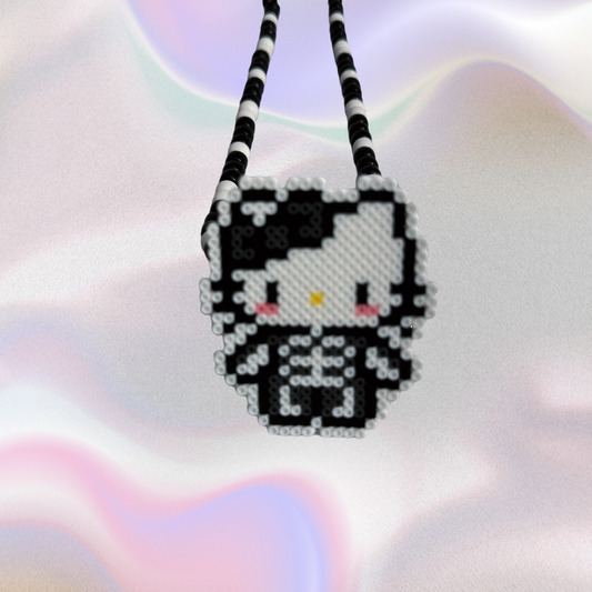 Hellokitty Perler Led Pacifier Necklace