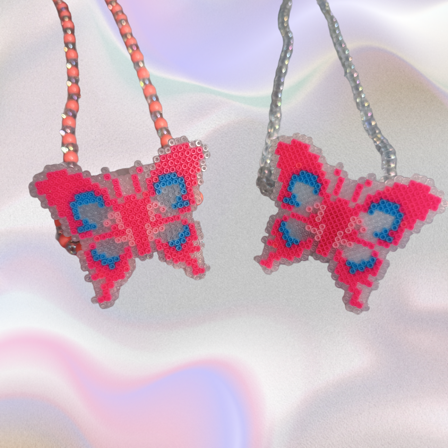 Butterfly Perler Led Pacifier Necklace