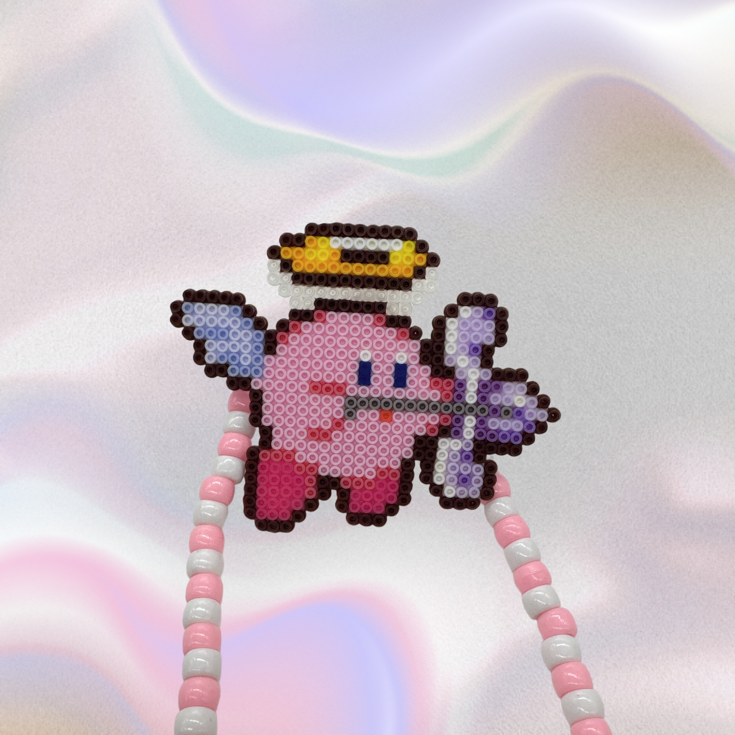 Kirby Perler Led Pacifier Necklace
