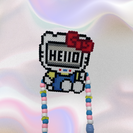 Hellokitty Perler Led Pacifier Necklace