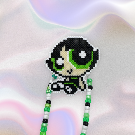 Powerpuff Girls Perler Led Pacifier Necklace