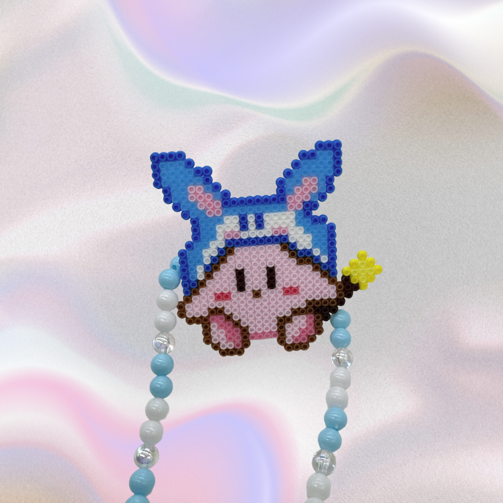 Kirby Perler Led Pacifier Necklace|Beaded Jewelry Rave Outfit EDM Festivals