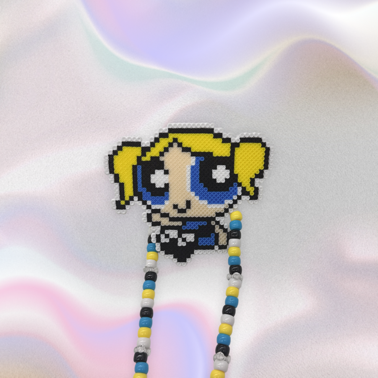 Powerpuff Girls Perler Led Pacifier Necklace