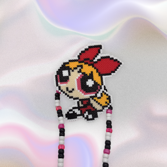 Powerpuff Girls Perler Led Pacifier Necklace