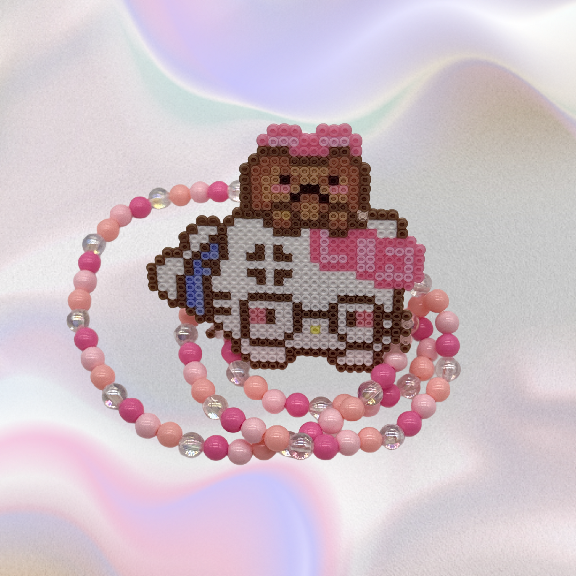  Hellokitty Perler Led Pacifier Necklace|Beaded Jewelry Rave Outfit EDM Festivals